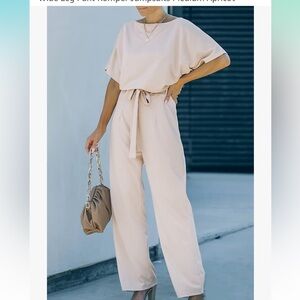 Elegant Cream Jumpsuit